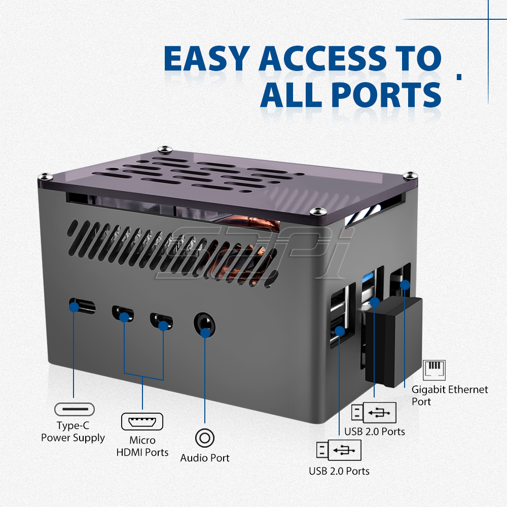 52Pi 라즈베리 파이 4 케이스 알루미늄 브릭 블랙  - Argon One V3 M.2 Nvme Case 리뷰 및 가격