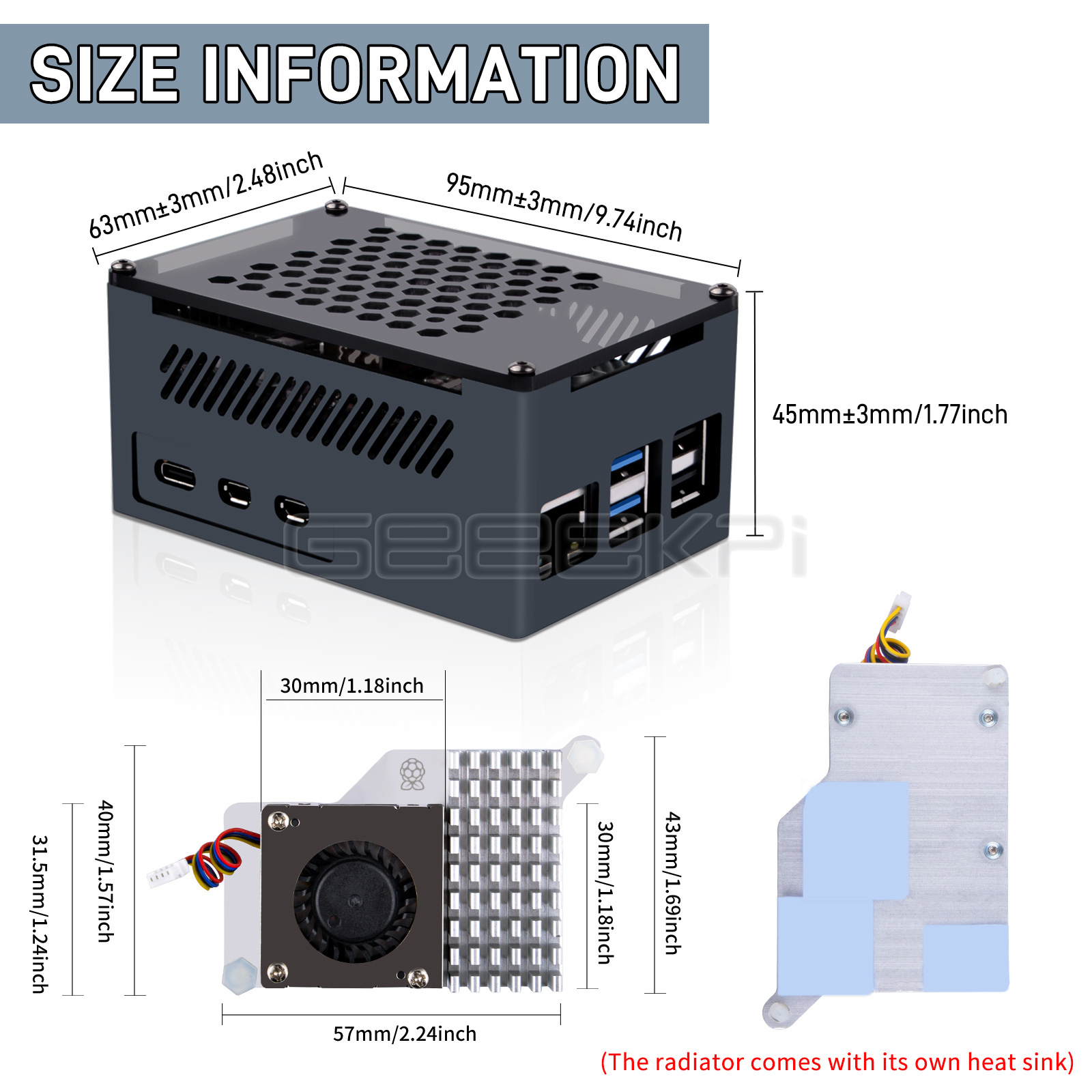 GeeekPi M.2 NVME M 키 및 PoE+ 모자 - Argon One V3 M.2 Nvme Case 리뷰 및 가격