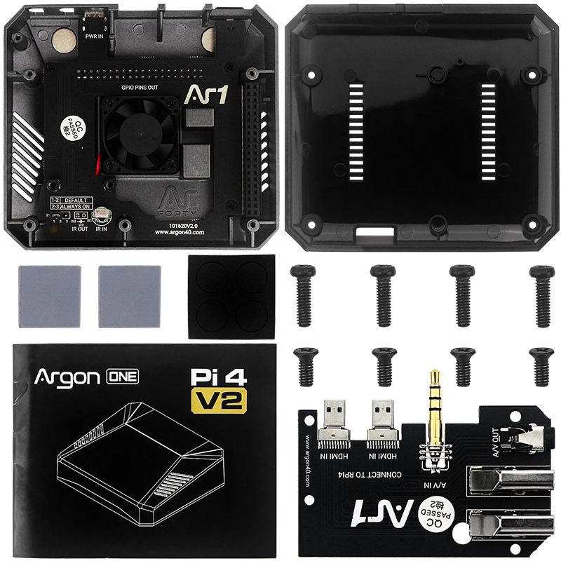 라즈베리 파이 4 용 수동 냉각 금속 쉘, 알루미늄 케 - Argon One V3 M.2 Nvme Case 리뷰 및 가격